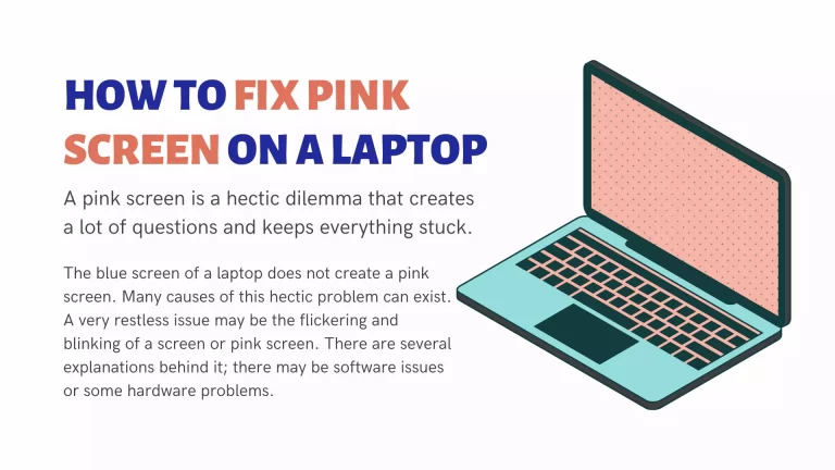 How to fix Pink Screen on a Laptop